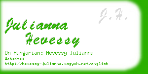 julianna hevessy business card